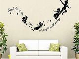 Peter Pan Shadow Wall Mural Amazon Peter Pan Wall Stickers Decal Kids Room Nursery Mural