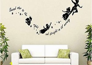 Peter Pan Shadow Wall Mural Amazon Peter Pan Wall Stickers Decal Kids Room Nursery Mural