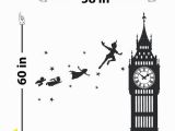 Peter Pan Wall Mural Uk Peter Pan Big Ben Wall Decal