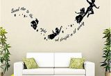 Peter Pan Wall Mural Uk Peter Pan Wall Stickers Decal Kids Room Nursery Mural