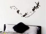 Peter Pan Wall Mural Uk Tinkerbell Second Star to the Right Peter Pan Wall Decal