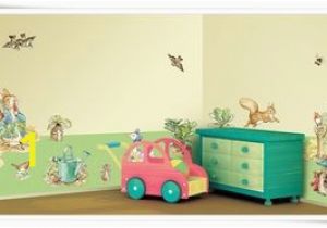 Peter Rabbit Wall Mural Stickers Kids Removable Wall Decals Stickers Beatrix Potter Peter