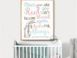 Peter Rabbit Wall Mural Stickers Margery Williams Nursery Printable Velveteen Rabbit Nursery Wall Art Gift for Baby " Ce You are Real" Quote Print Bookishly Ever after