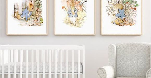 Peter Rabbit Wall Mural Stickers Peter Rabbit Set Of 3 Nursery Printables Set Of 3 Prints