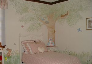 Peter Rabbit Wall Mural Stickers Tree Picket Fence Murals