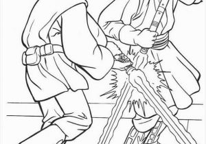 Phantom Menace Coloring Pages Jedi Knight Qui Gon Jinn Fighting A Duel with Darth Maul Coloring
