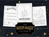 Phases Of the Moon Coloring Page Moon Magic Coloring Book Of Shadows