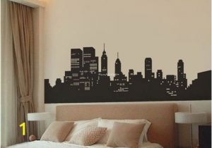 Philadelphia Skyline Wall Mural New York Skyline Wall Decal 39 In X 15 In $32