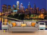 Philadelphia Skyline Wall Mural Tapety Winylowe Philadelphia Wall Åcienne Wall Mural Noc Romantyczny Naklejki Åcienne Tapety ÅwiateÅ Nocnych Sk³rki Åcienne Åcienne I TrzymaÄ