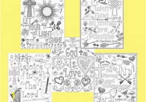 Philippians 4 4 Coloring Page Bible Verse Coloring Pages Set Of 5 Instant