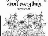 Philippians 4 4 Coloring Page Don T Worry About Anything Pray About Everything Free