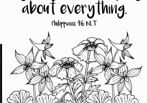 Philippians 4 4 Coloring Page Don T Worry About Anything Pray About Everything Free