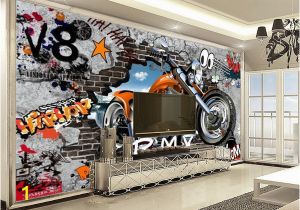 Photo Collage Wall Mural 3d Home Wallpaper Cool Retro Motorcycle Indoor Tv Background Wall Decoration Mural Wallpaper Wild Screen Wallpaper Window Wallpaper From Yunlin189