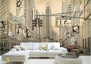 Photo Wall Mural City European Modern Grey City Building Architecture Sketch Wallpaper Mural Rolls for Living Room Wall Paper Decoration Celebrities Wallpapers Celebrity