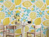 Photo Wall Mural Wallpaper Lemon Pattern White Wall Mural Wallpaper Patterns