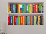 Photographic Wall Murals Line Shop Creative 3d Bookshelf Book Cabinet Door Study Wall Mural