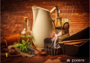 Photographic Wall Murals Od Kitchen Cooking Utensils Wall Mural • Pixers • We Live to Change