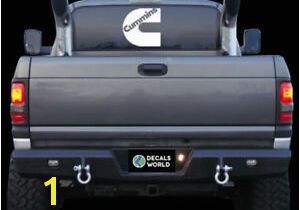 Pickup Truck Rear Window Murals 7 Inch Cummins Decal Vinyl Window Dodge Ram Sticker Diesel Rear