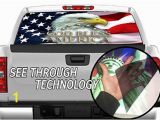 Pickup Truck Rear Window Murals Amazon P327 American Flag Eagle Tint Rear Window Decal Wrap