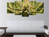 Picture Frame Wall Mural Marijuana Cannabis 420 5 Piece Canvas Wall Art