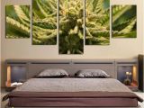 Picture Frame Wall Mural Marijuana Cannabis 420 5 Piece Canvas Wall Art Wallpaper Mural Decoration Design Artwork Poster Decor Prints Paintings