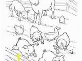 Pig On A Farm Coloring Page 128 Best Coloring Farm Animals Images