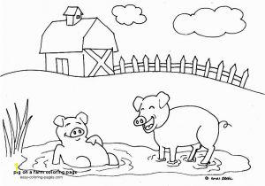 Pig On A Farm Coloring Page Pig A Farm Coloring Page Free Pigs to Paint Wood