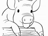Pig On A Farm Coloring Page Printable Free Farm Pig Coloring Page