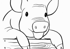 Pig On A Farm Coloring Page Printable Free Farm Pig Coloring Page