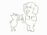 Piggie and Gerald Coloring Pages Coloring Book Elephant and Piggie Coloring Pages Cuss Word