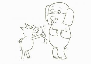 Piggie and Gerald Coloring Pages Coloring Book Elephant and Piggie Coloring Pages Cuss Word