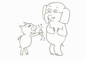 Piggie and Gerald Coloring Pages Coloring Book Elephant and Piggie Coloring Pages Cuss Word