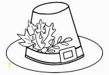 Pilgrim Hat Coloring Page 9849 Autumn Free Clipart 95