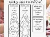 Pillar Of Cloud and Fire Coloring Pages God Guides His People Free Bible Lesson for Under 5s