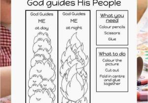 Pillar Of Cloud and Fire Coloring Pages God Guides His People Free Bible Lesson for Under 5s