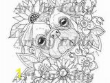 Pillow Pet Coloring Page Art Of Pug Single Coloring Page Merry Christmas Pug