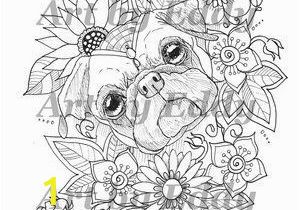 Pillow Pet Coloring Page Art Of Pug Single Coloring Page Merry Christmas Pug