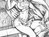 Pin Up Girl Coloring Pages for Adults Image Result for Supergirl Adult Coloring