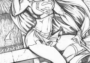 Pin Up Girl Coloring Pages for Adults Image Result for Supergirl Adult Coloring