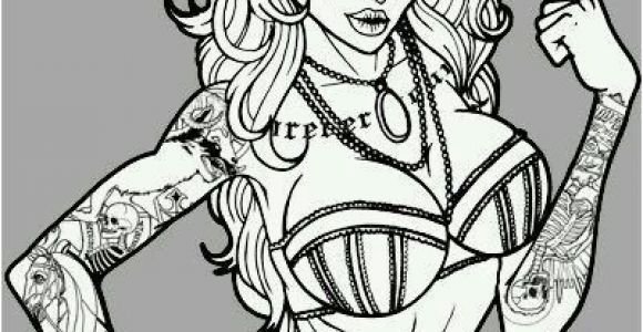 Pin Up Girl Coloring Pages for Adults Pin by Tracy On Make It Happen