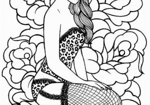 Pin Up Girl Coloring Pages for Adults Pin Up Coloring Pages at Getcolorings
