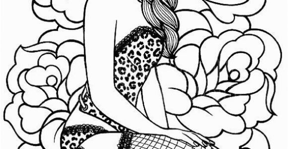 Pin Up Girl Coloring Pages Pin Auf Alles