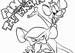 Pinky and the Brain Coloring Pages Happy Pinky and the Brain Coloring Page Enjoy