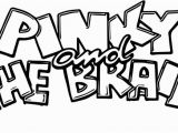 Pinky and the Brain Coloring Pages Pinky and the Brain Clipart Drawing