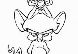Pinky and the Brain Coloring Pages Pinky and the Brain Posing Colouring Page