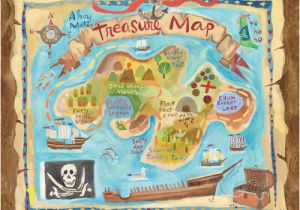 Pirate Map Wall Mural Children S Wall Mural Treasure Map