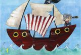 Pirate Ship Wall Murals Pirate Art 8×10 Pirate Ship Print On Etsy $15 00