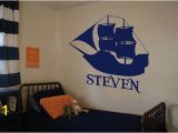 Pirate themed Wall Murals Personalized Pirate Ship Decall Wall Art Kids Room