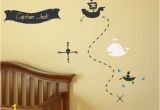 Pirate themed Wall Murals Pirate Treasure Map Your Name Boys Room Nursery Vinyl