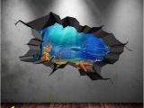 Pirate Wall Murals Uk Fish Aquarium Sea Wall Decal Cracked Hole Full Colour Wall